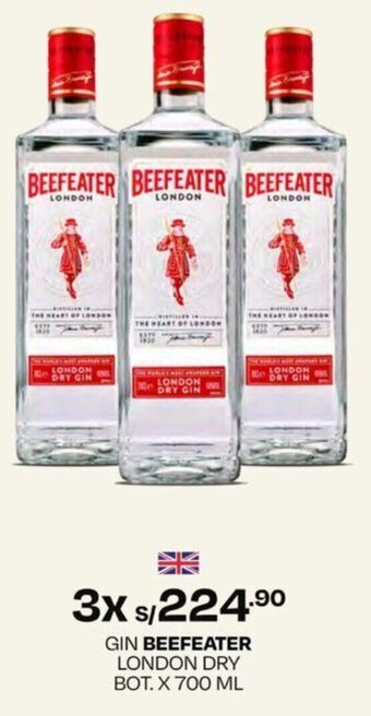 Wong GIN BEEFEATER LONDON DRY BOT. X 700 ML oferta