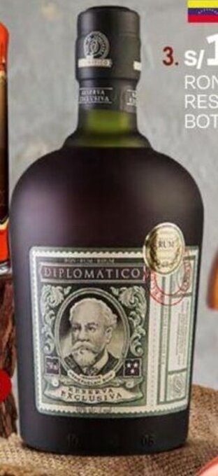 Wong RON DIPLOMÁTICO RESERVA EXCLUSIVA BOT. X 750 ML oferta