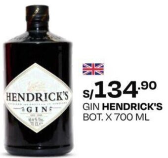 Wong GIN HENDRICK'S BOT. X 700 ML oferta