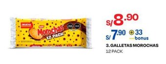 Wong GALLETAS MOROCHAS 12 PACK oferta