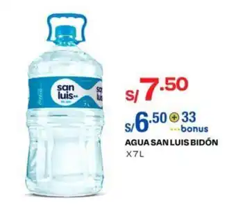 Wong AGUA SAN LUIS BIDÓN X 7L oferta