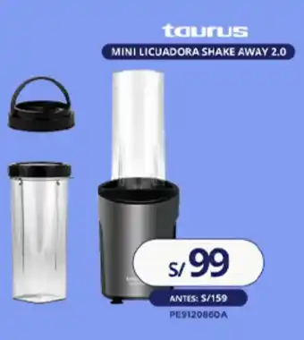 Tiendas EFE taurus MINI LICUADORA SHAKE AWAY 2.0 oferta