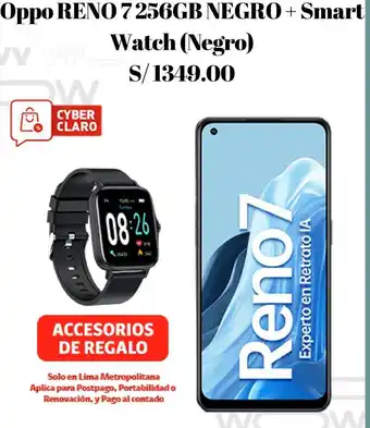 Oppo RENO 7 256GB NEGRO + Smart Watch (Negro)