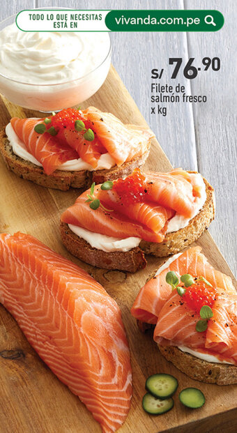 Vivanda Filete de salmón fresco x kg oferta