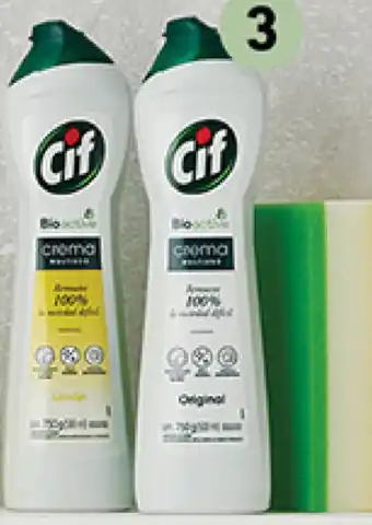 Vivanda Limpiador en crema Cif bioactive original/ limón bt x 750 g oferta