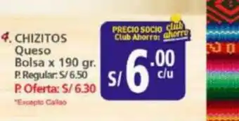 Mayorsa CHIZITOS Queso Bolsa x 190 gr. oferta