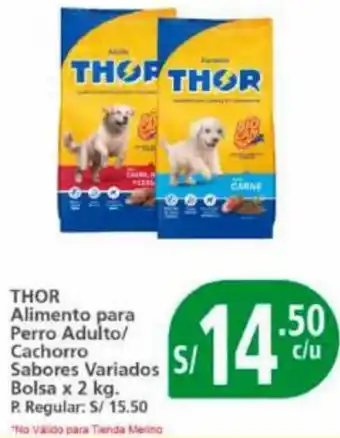 Mayorsa THOR Alimento para Perro Adulto/ Cachorro Sabores Variados Bolsa x 2 kg. oferta