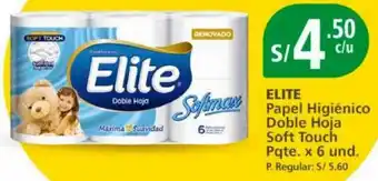 Mayorsa ELITE Papel Higiénico Doble Hoja Soft Touch Pqte. x 6 und. oferta