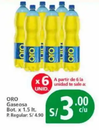 Mayorsa ORO Gaseosa Bot. x 1.5 oferta