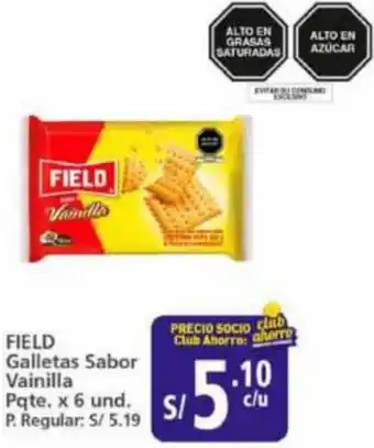 Mayorsa FIELD Galletas Sabor Vainilla Pqte. x 6 und. oferta