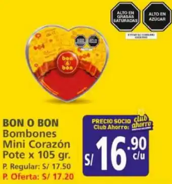 BON O BON Bombones Mini Corazón Pote x 105 gr.