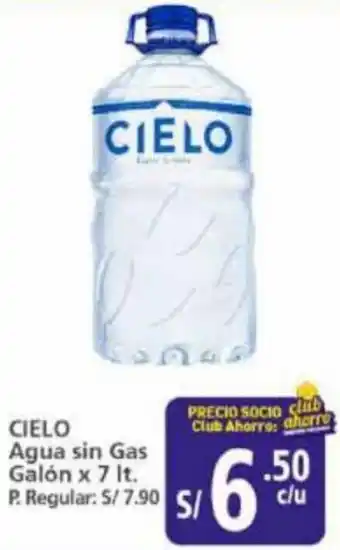 Mayorsa CIELO Agua sin Gas Galón x 7 lt. oferta