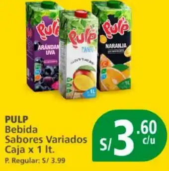 Mayorsa PULP Bebida Sabores Variados Caja x 1 lt. oferta
