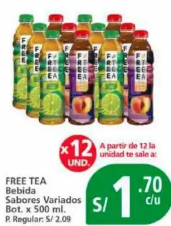 Mayorsa FREE TEA Bebida Sabores Variados Bot. x 500 ml. oferta