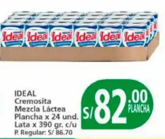 Mayorsa IDEAL Cremosita Mezcla Láctea Plancha x 24 und. Lata x 390 gr. v oferta