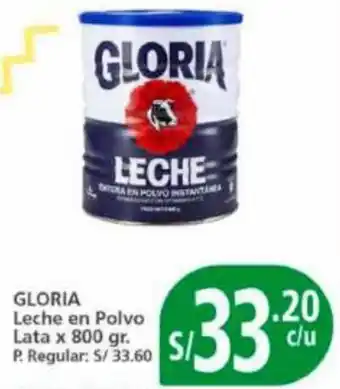 Mayorsa GLORIA Leche en Polvo Lata x 800 gr. oferta