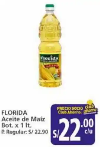 Mayorsa FLORIDA Aceite de Maíz Bot. x 1 lt. oferta