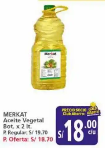 Mayorsa MERKAT Aceite Vegetal Bot. x 2 lt. oferta