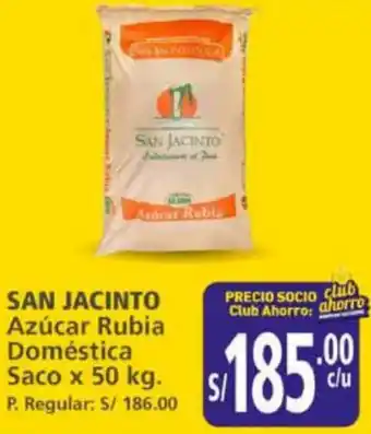 SAN JACINTO Azúcar Rubia Doméstica Saco x 50 kg.