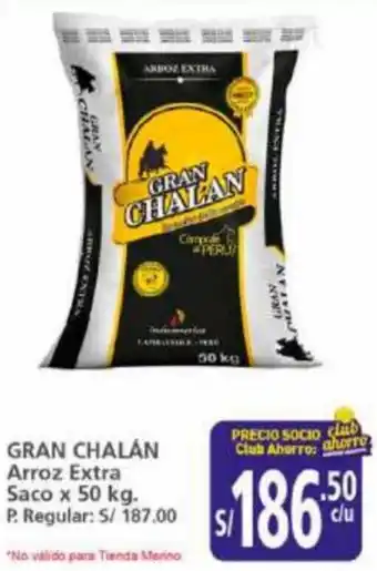 Mayorsa GRAN CHALÁN Arroz Extra Saco x 50 kg. oferta
