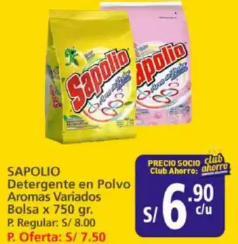 Mayorsa SAPOLIO Detergente en Polvo Aromas Variados Bolsa x 750 gr. oferta