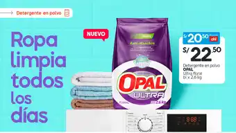 Plaza Vea Opal Detergente en polvo 2.6kg oferta