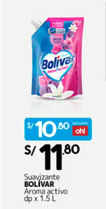 Plaza Vea Bolivar Aroma Activo Suavizante 1.5L oferta