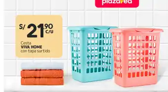 Plaza Vea Viva Home con tapa surtido Cesta oferta
