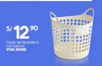Plaza Vea Viva Home Cesto de Lavanderia con Huecos oferta