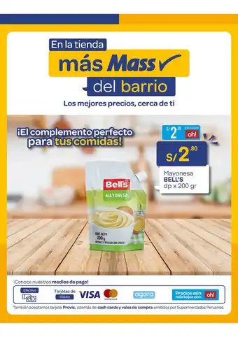 Plaza Vea Bell's Mayonesa 200gr oferta