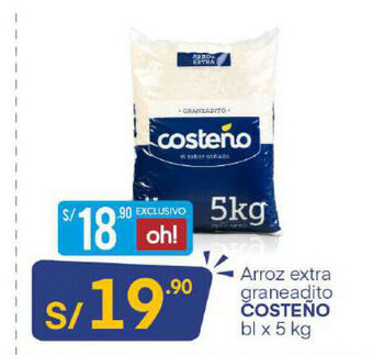 Plaza Vea Costeño Arroz Extra Graneadito 5kg oferta