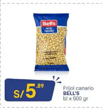 Plaza Vea Bell's Frijol Canario 500gr oferta