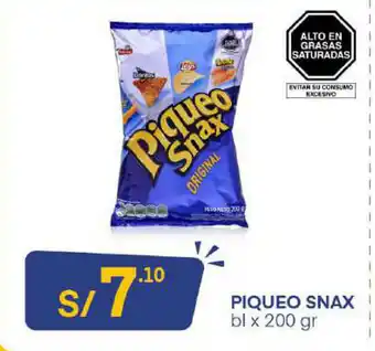 Plaza Vea Piqueo Snax 200gr oferta