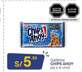 Plaza Vea Chips Ahoy Galletas x6 unid oferta