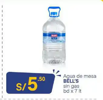 Plaza Vea Bell's Agua de mesa 7lt oferta
