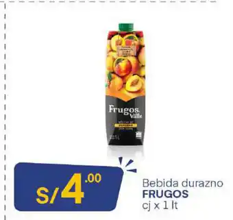 Plaza Vea Frugos Bebida Durazno 1lt oferta