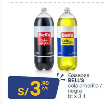 Plaza Vea Bell's Gaseosa 3lt oferta