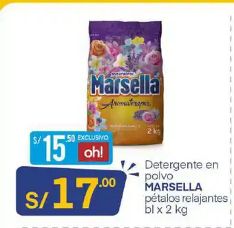 Plaza Vea Marsella Detergente en Polvo 2kg oferta