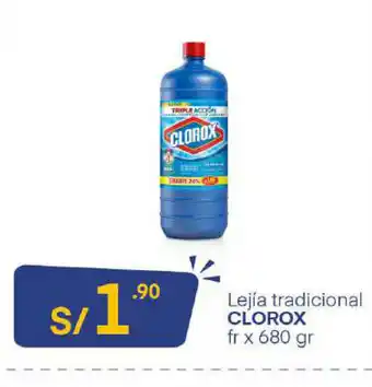 Plaza Vea Clorox Lejia Tradicional 680gr oferta