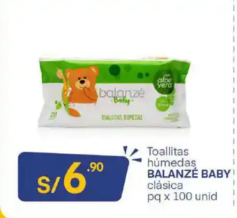 Plaza Vea Balanze Baby Clasica Toallitas Humedas 100 unid oferta