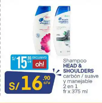 Plaza Vea Head & Shoulders Shampoo 375ml oferta