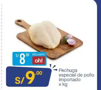 Plaza Vea Pechuga especial de pollo importado x kg oferta