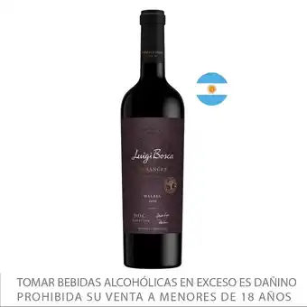 Tottus Vino tinto luigi bosca doc malbec oferta