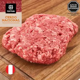 Tottus Carne molida de cerdo mixta oferta