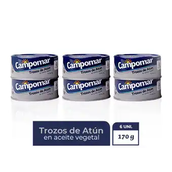 Tottus Pack trozos de atún 6 unds oferta