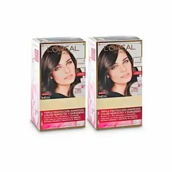 Tottus Combo tinte para cabello tono 4 castaño oferta