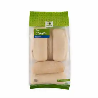 Tottus Pan ciabatta precocido  tottus x 5 un oferta