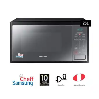 Tottus Microondas 23 l 750 w negro ms23j5133am-pe oferta