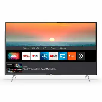 Tottus Smart tv 4k ultra hd 55” aoc 55u6295 oferta