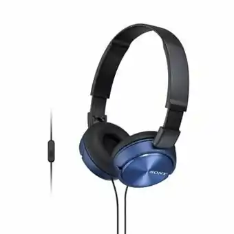Tottus Audífonos over ear con micrófono mdr zx310ap azul oferta
